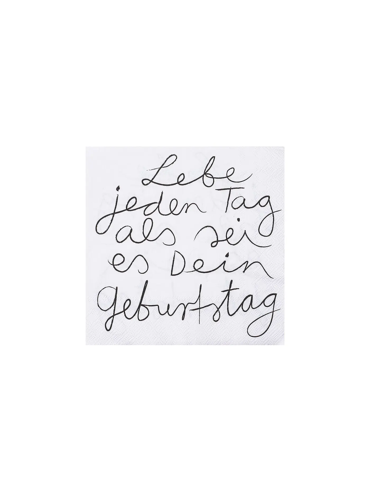 RAEDER | Lunch Servietten 33x33cm LEBE JEDEN TAG ALS SEI ES | 